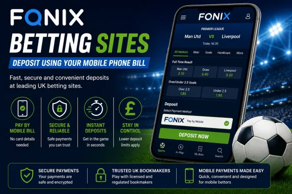 Best Fonix betting sites UK with mobile phone bill deposits and carrier billing payments